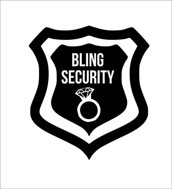 Ring Security Badge Template Bling Security Iron Decal Any Color