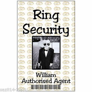 Ring Security Badge Template Id Card for Wedding Ring Security Childs Id Badge