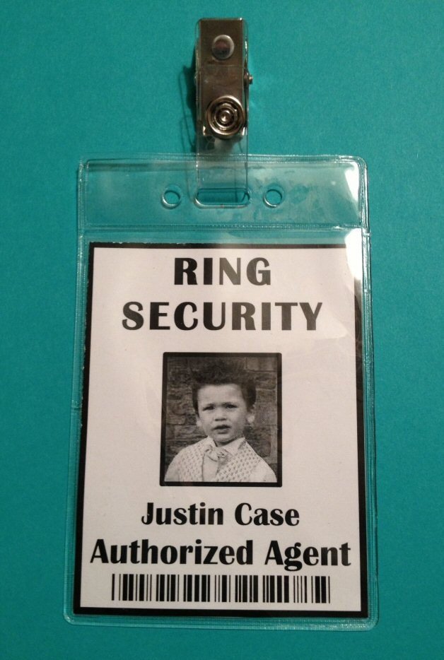 Ring Security Badge Template Ring Security Badge Ring Bearer Ring Security Agent