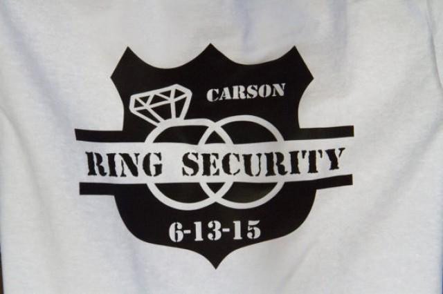 Ring Security Badge Template Ring Security Ring Bearer T Shirt Wedding Gift