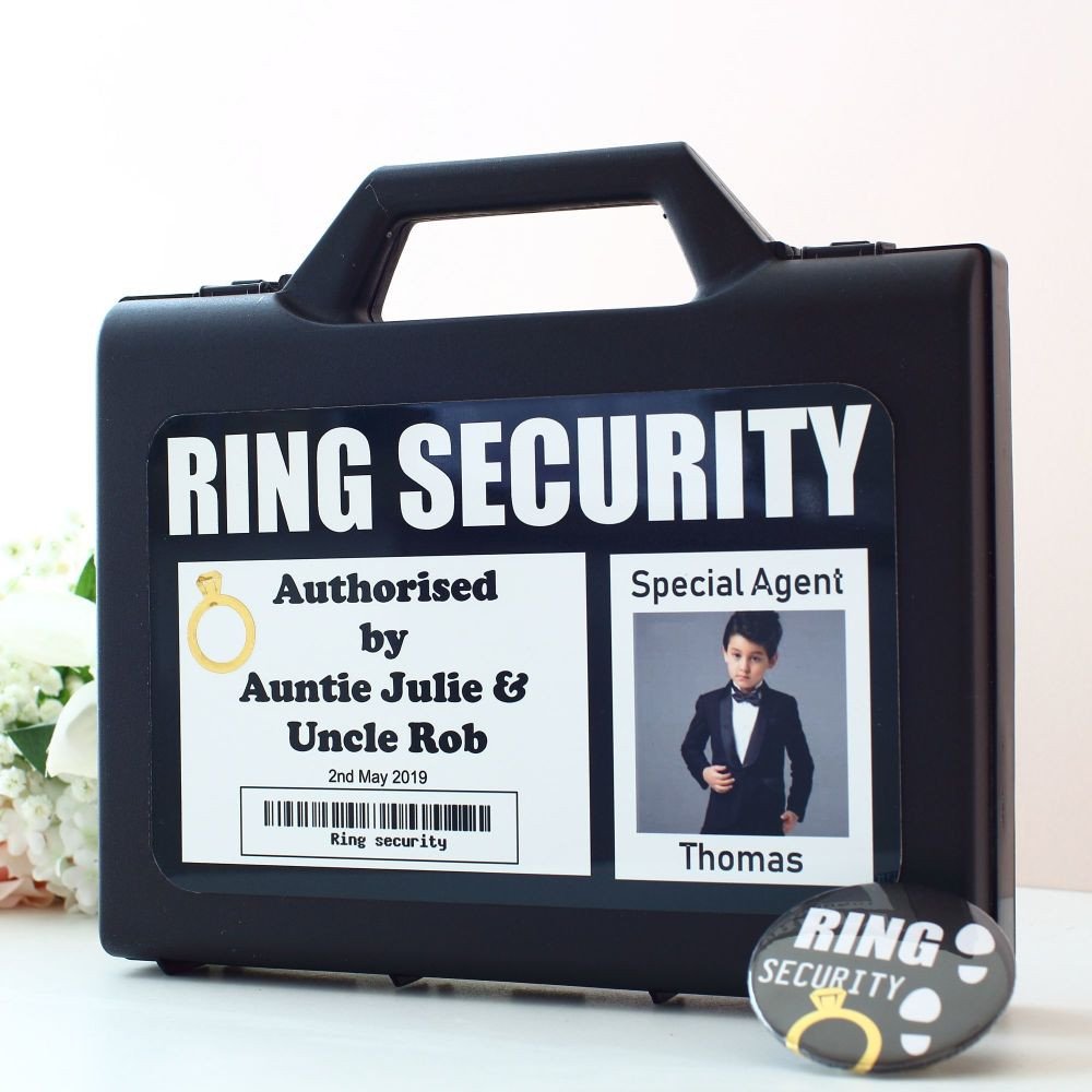 Ring Security Badge Template Wedding Ring Security Case and Badge