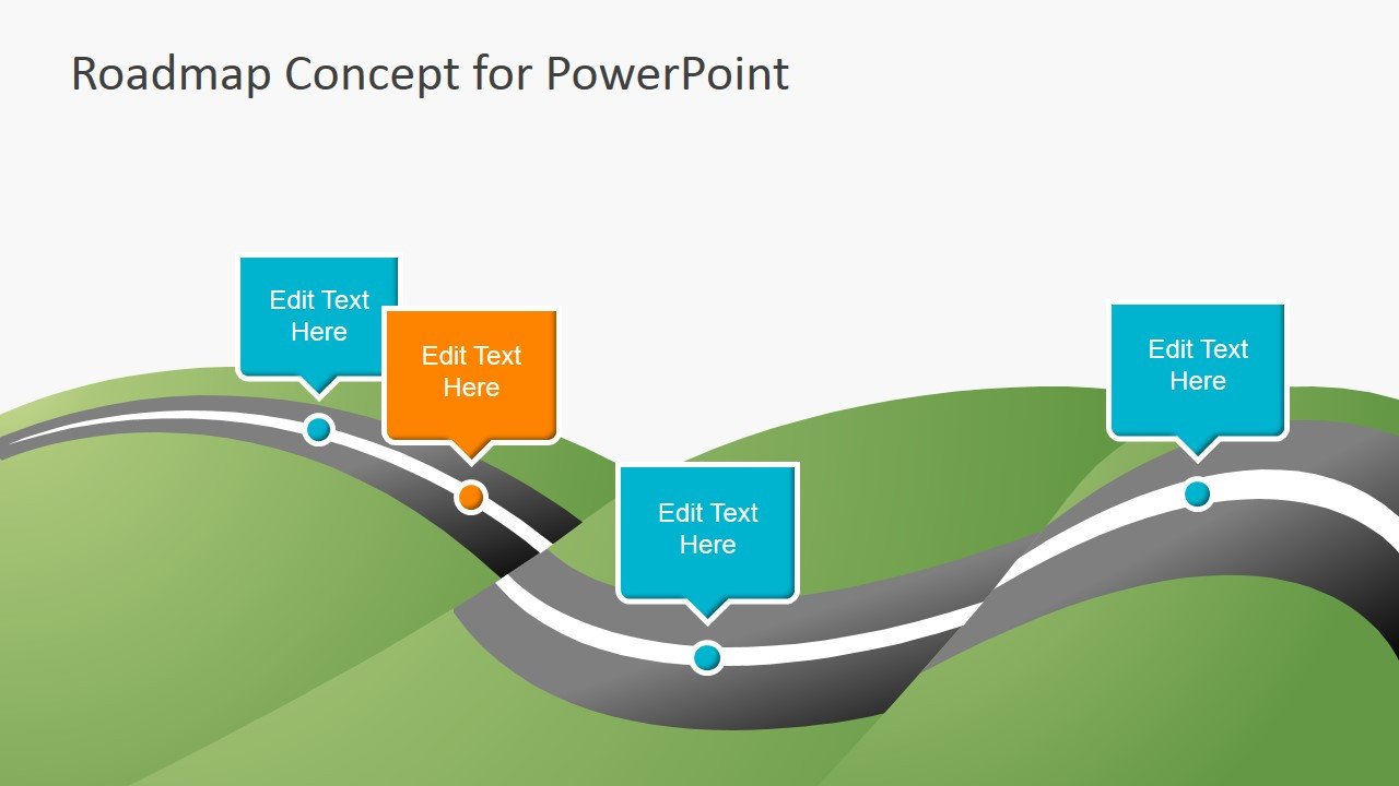 Roadmap Powerpoint Template Free Creative Roadmap Concept Powerpoint Template Slidemodel