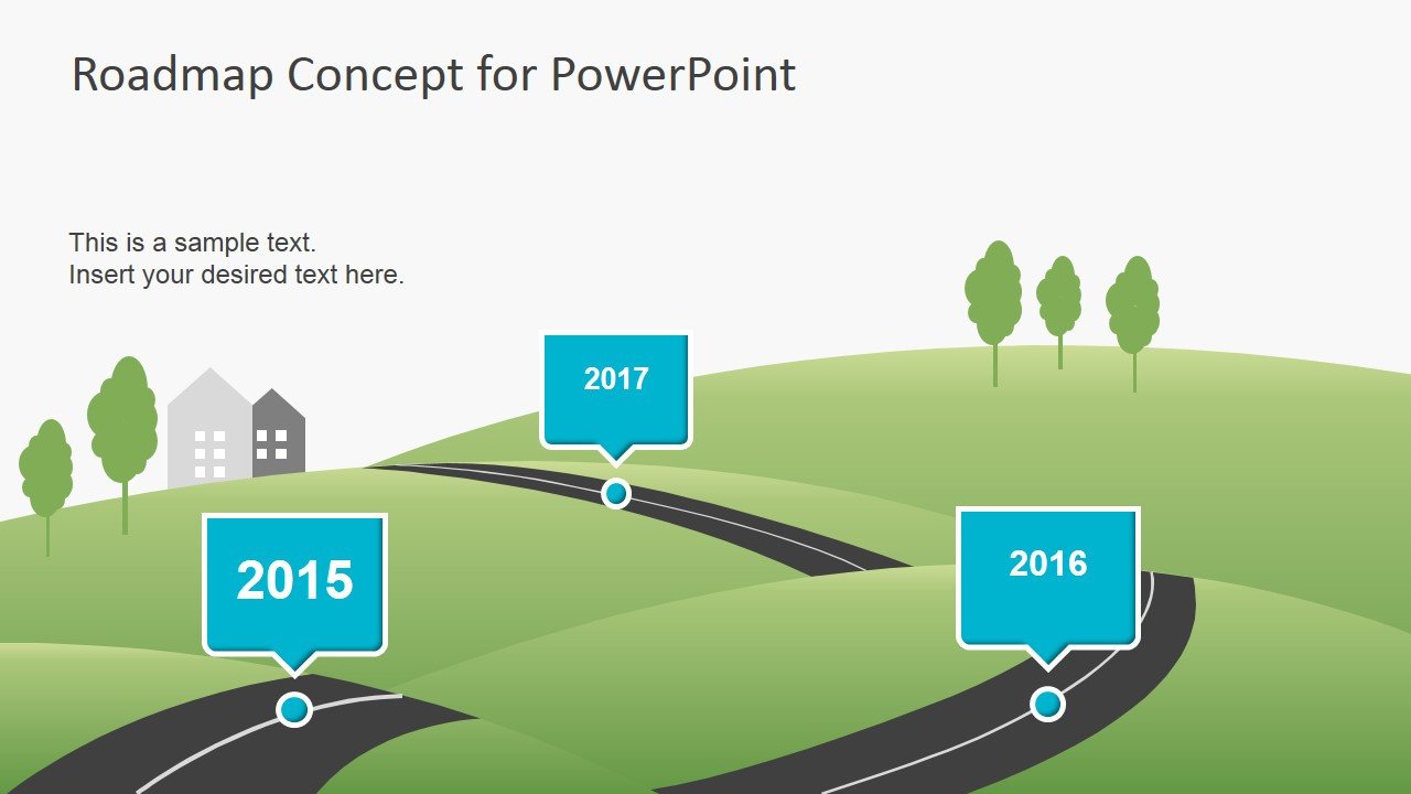 Roadmap Powerpoint Template Free Creative Roadmap Concept Powerpoint Template Slidemodel