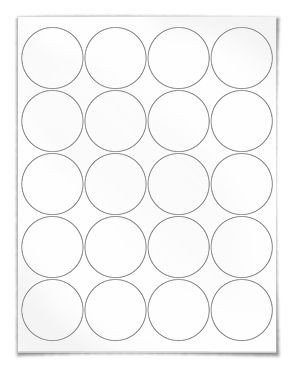 Round Adhesive Label Template Polaroid Round Labels Circle Labels Housekeeping