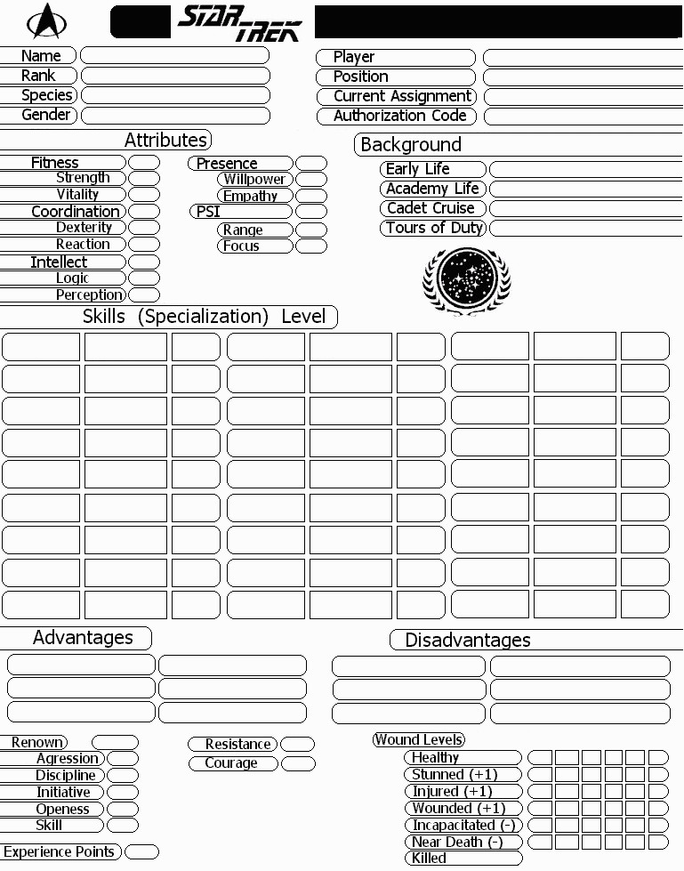 Rpg Character Sheet Template Wel E to the Puter Core