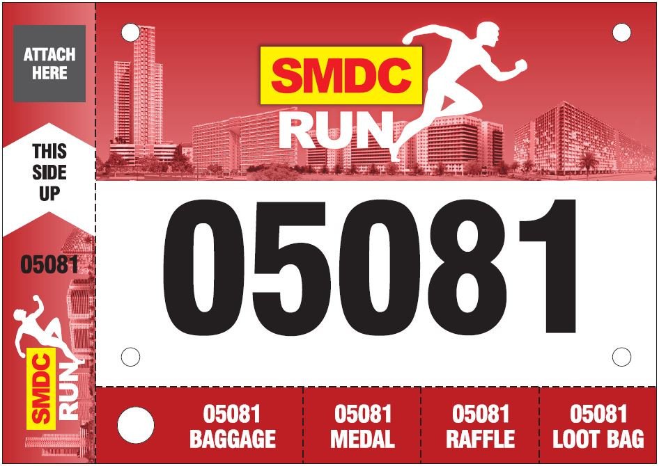 Running Bib Template Smdc Run 2016