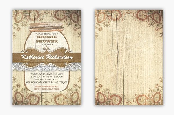 Rustic Wedding Invitation Background [46 ] Mason Jar Wallpaper On Wallpapersafari