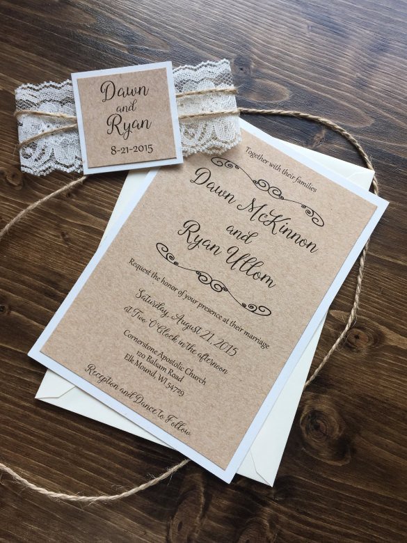 Rustic Wedding Invitation Templates 28 Rustic Wedding Invitation Design Templates Psd Ai