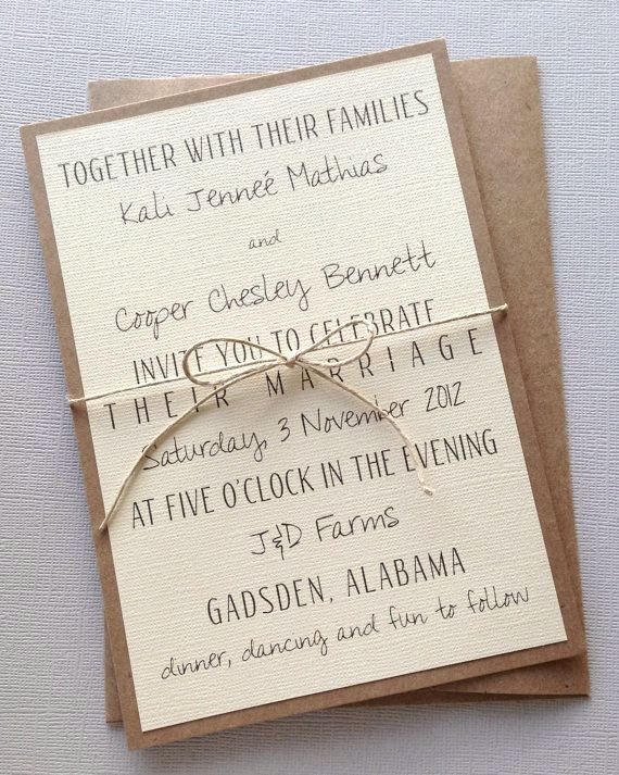 Rustic Wedding Invitation Templates Rustic Modern Wedding Invitations by Lemoninvitations On Etsy