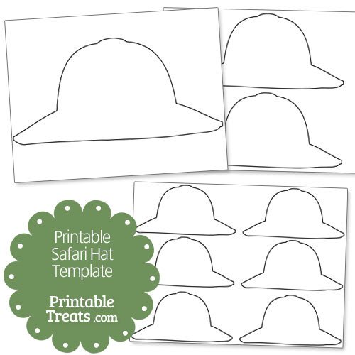 Safari Hat Template Printable Safari Hat Template — Printable Treats