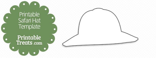 Safari Hat Template Printable Safari Hat Template — Printable Treats
