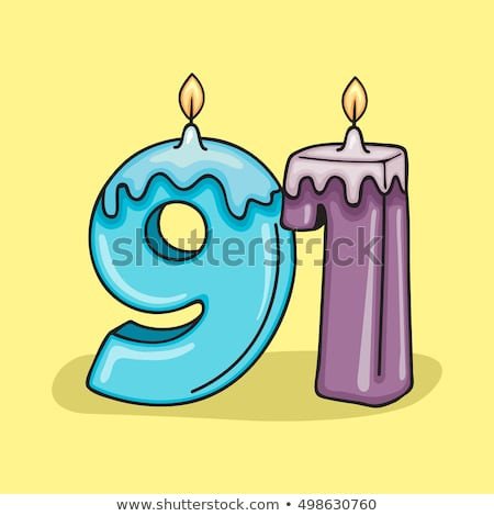 Saint Candle Template 91 Birthday Stock Royalty Free &amp; Vectors