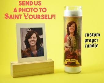 Saint Candle Template Memorial Candle