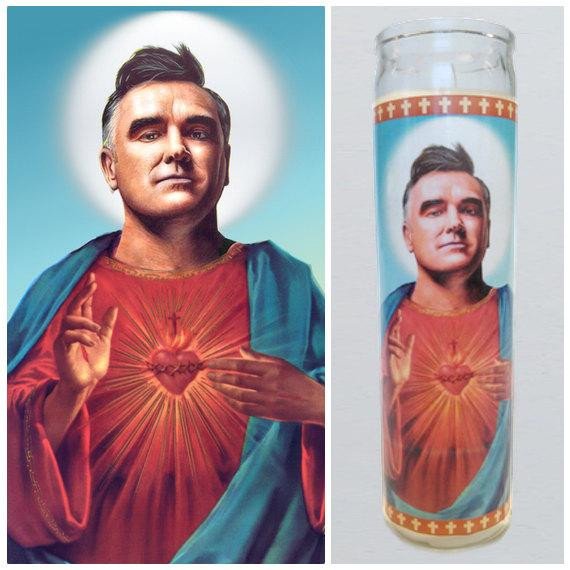 Saint Candle Template Morrissey Prayer Candle Saint Moz Great T by