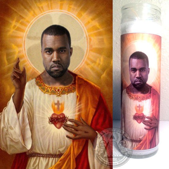 Saint Candle Template Saint Kanye West Prayer Candle From Illuminidol On Etsy