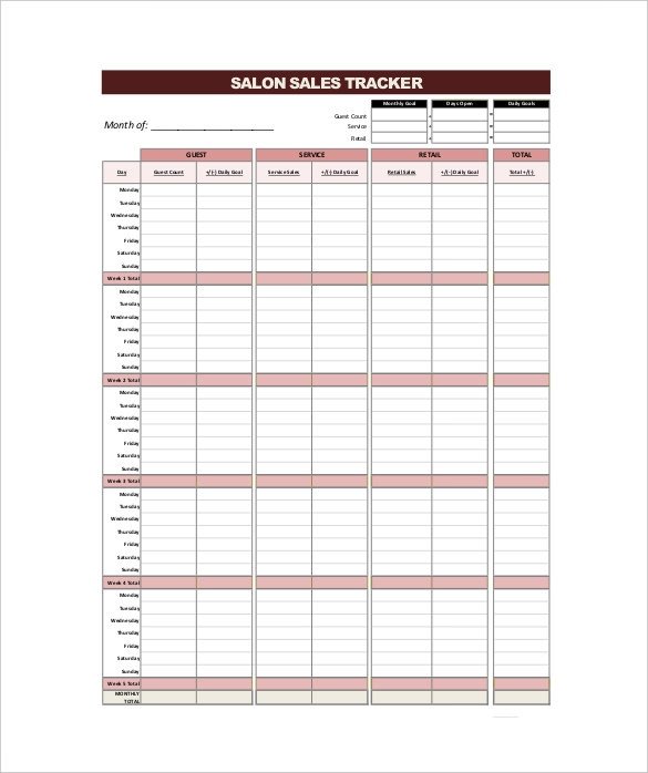 Sales Activity Tracking Spreadsheet 18 Tracking Templates Free Sample Example format