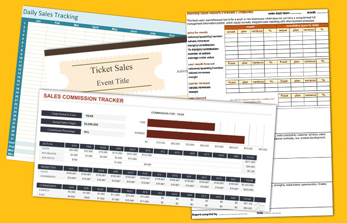 Sales Activity Tracking Spreadsheet Sales Tracking Template – 5 Printable Spreadsheets