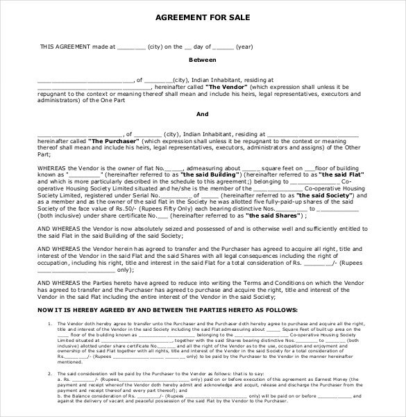 Sales Agreement Template Word Sales Agreement Template 22 Word Pdf Google Docs