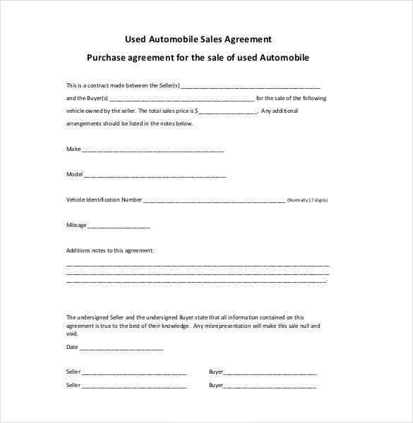 Sales Agreement Template Word Sales Agreement Template 22 Word Pdf Google Docs
