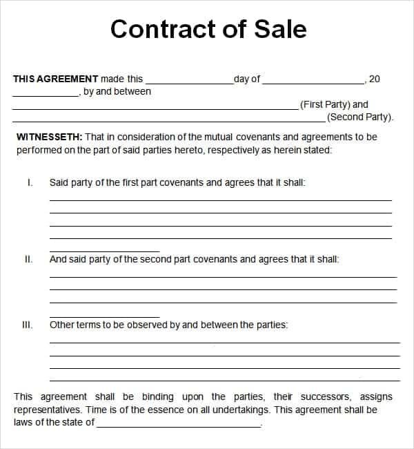 Sales Agreement Template Word top 5 Resources to Get Free Sales Contract Templates