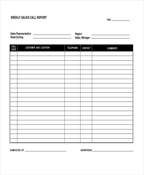 Sales Calls Report Template Sales Call Report Template 12 Free Word Pdf Apple