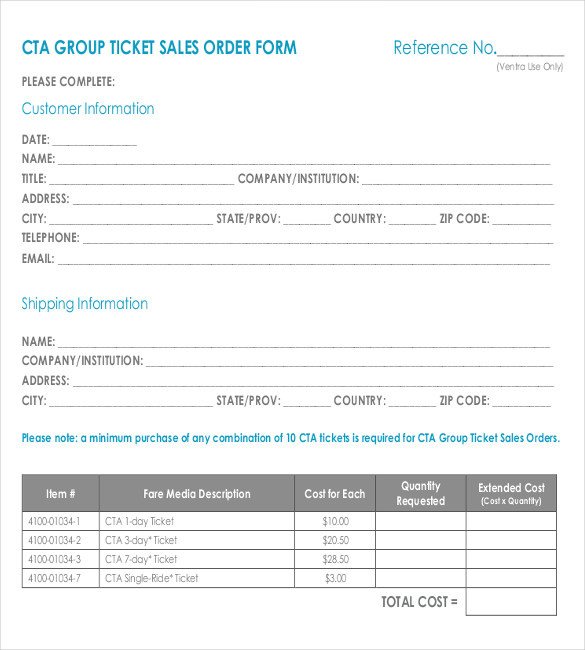 Sales order forms Templates Sales order form