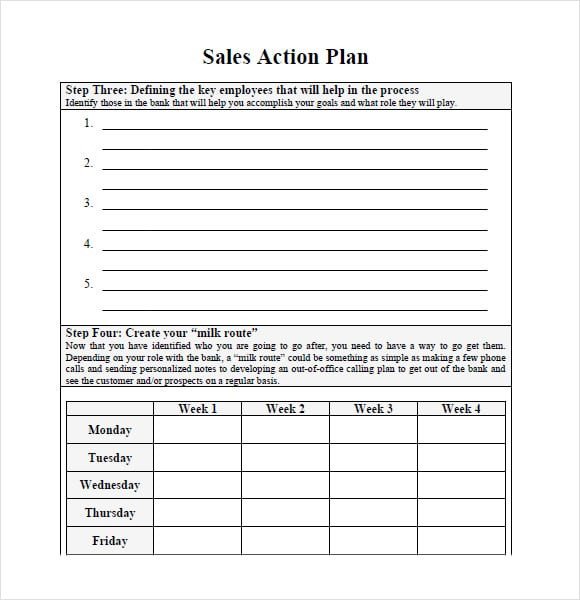 Sales Plan Template Word 7 Free Sales Plan Templates Excel Pdf formats