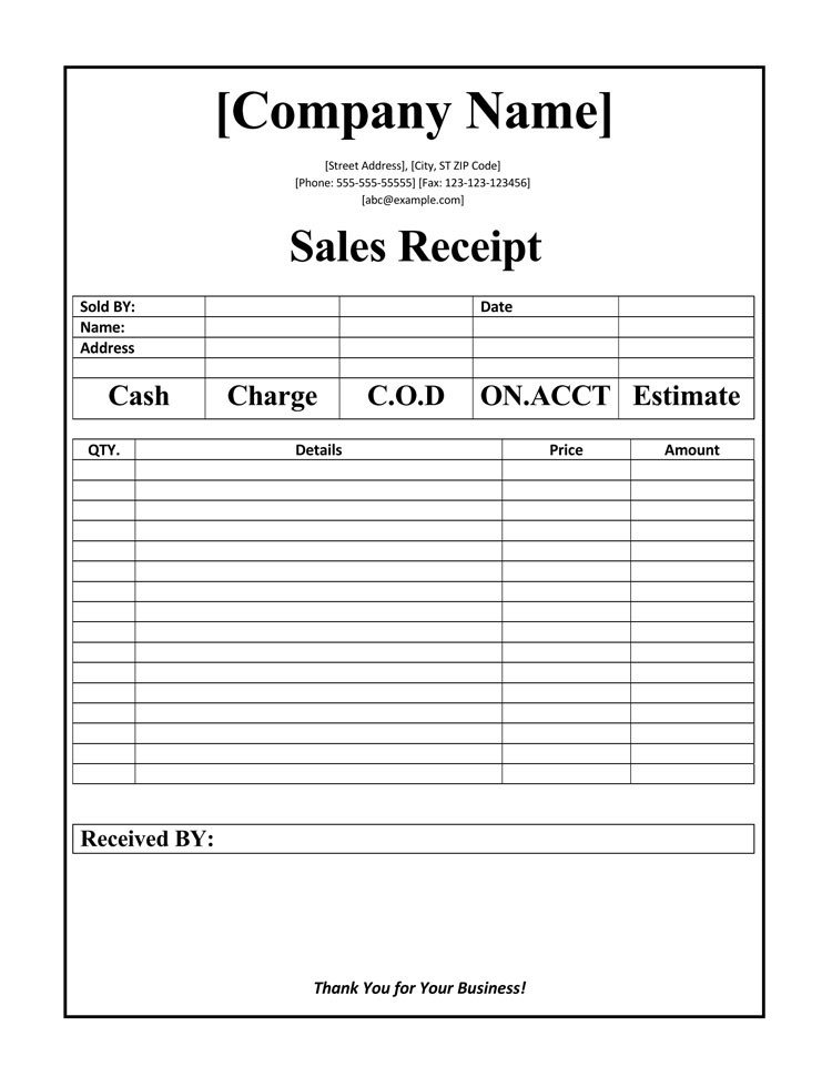 Sales Receipt Template Pdf 12 Free Sales Receipt Templates Word Excel Pdf