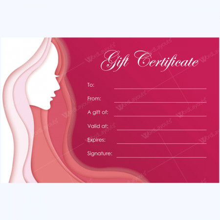 Salon Gift Certificate Templates Spa Gift Certificate Templates 100 Spa and Saloon Designs