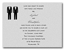Same Sex Wedding Invitations Same Wedding Invitations