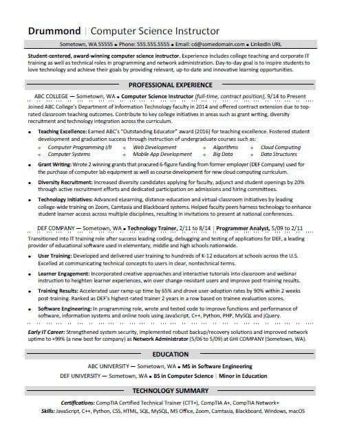Sample Computer Science Resume Puter Science Resume Sample Sample Computer Science Resume Puter Science Resume Sample