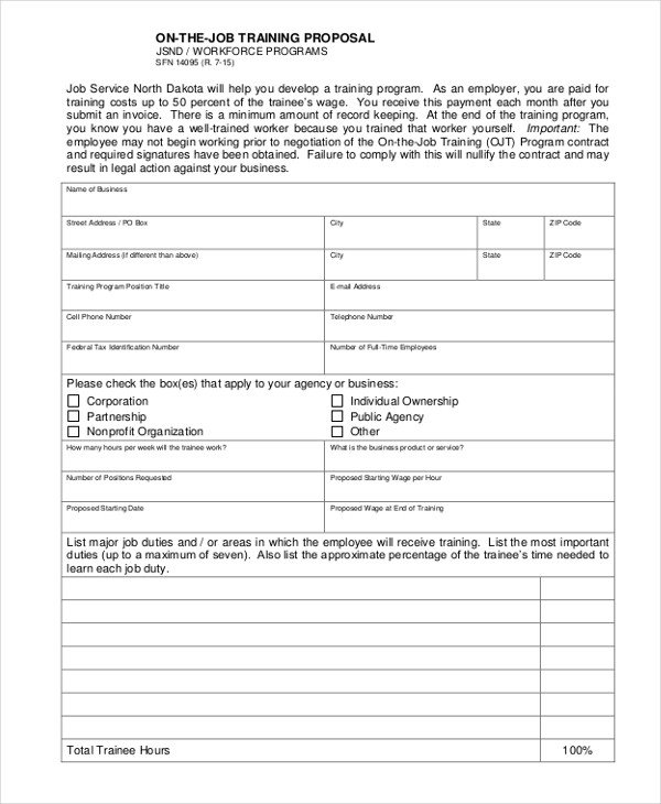 Sample Job Proposal Template Job Proposal Template 24 Free Word Pdf Document