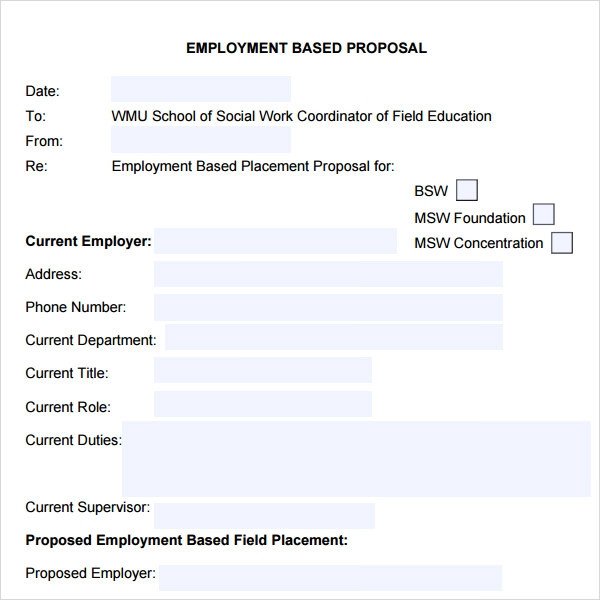 Sample Job Proposal Template Sample Job Proposal Template 12 Free Documents Download