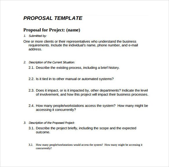 Sample Job Proposal Template Sample Simple Proposal 16 Documents In Pdf Word