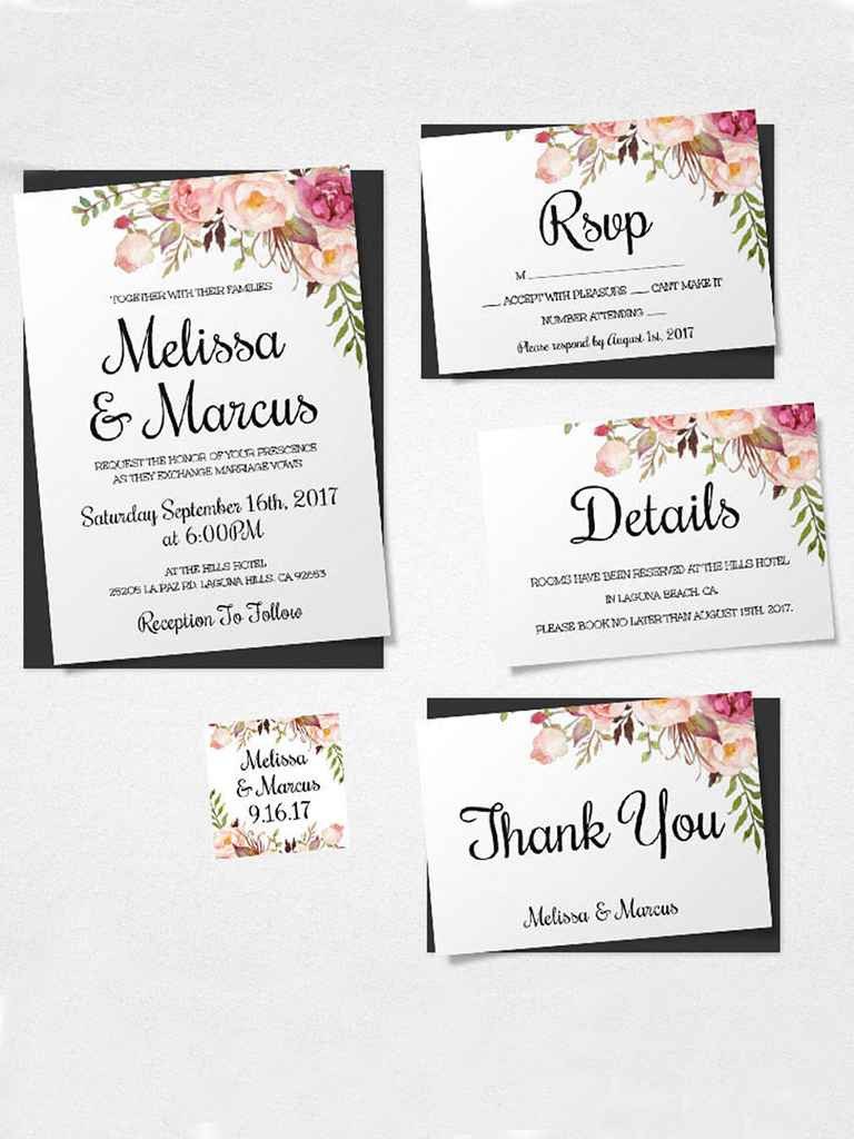 Sample Wedding Invitations Templates 16 Printable Wedding Invitation Templates You Can Diy