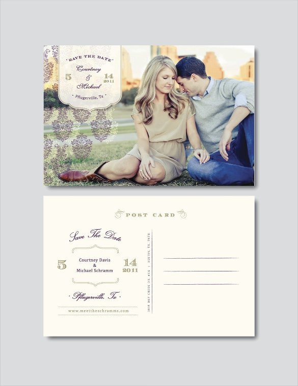 Save the Date Photoshop Templates Save the Date Postcard Template – 25 Free Psd Vector Eps