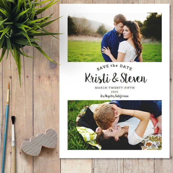 Save the Date Photoshop Templates Save the Date Shop Template Wedding Templates