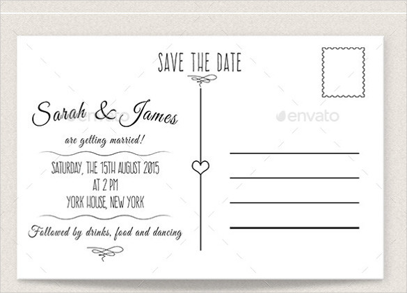 Save the Date Postcard Templates 22 Save the Date Postcard Templates – Free Sample