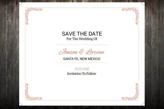 Save the Date Postcard Templates Sale Save the Date Template Wedding Save the Date Postcard