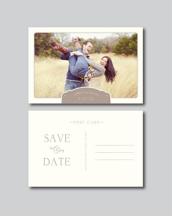 Save the Date Postcard Templates Save the Date Postcard Graphy Template by