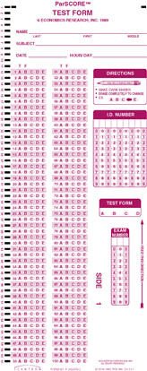Scantron forms Office Depot Scantron F 288 Par L