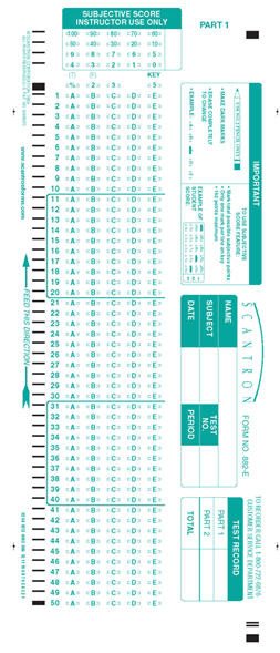 Scantron forms Office Depot Scantron F 288 Par L
