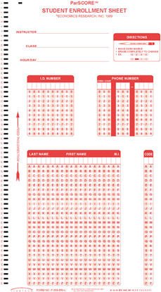 Scantron forms Office Depot Scantron F 288 Par L