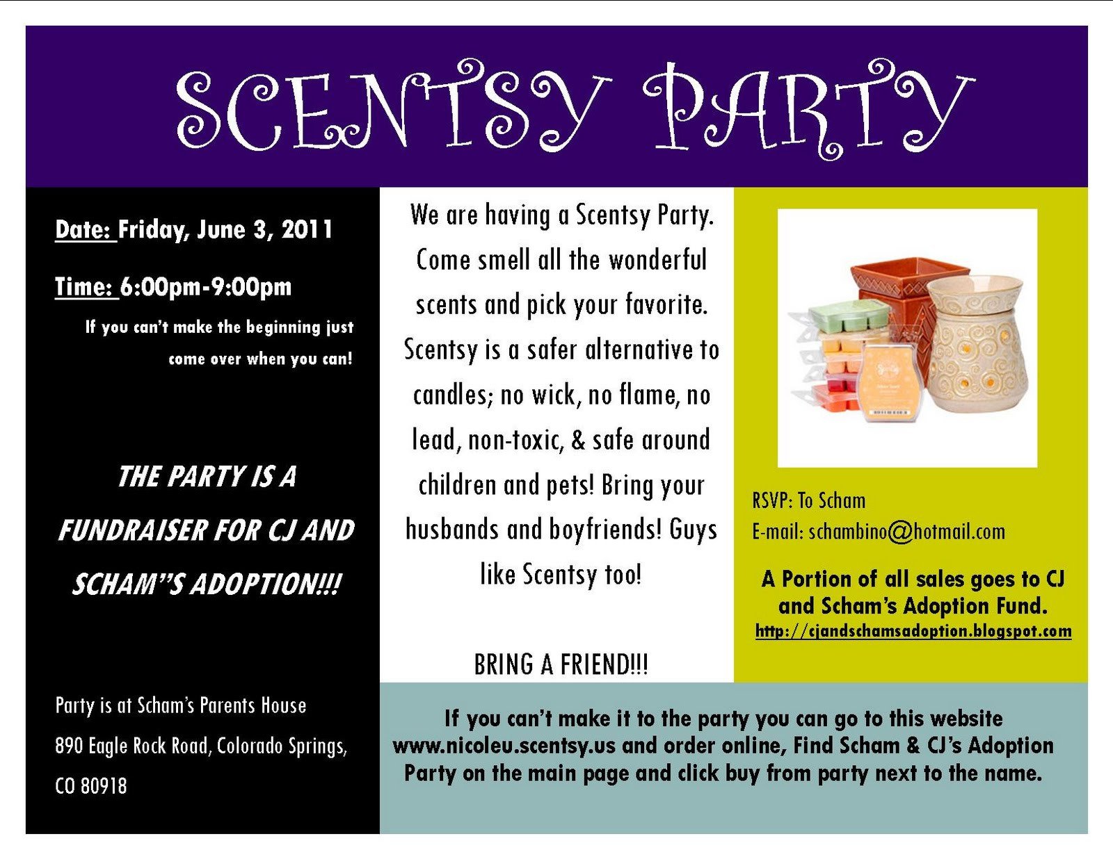 Scentsy Party Invitation Template Cj &amp; Scham S Adoption Journey New Scentsy Fundraiser