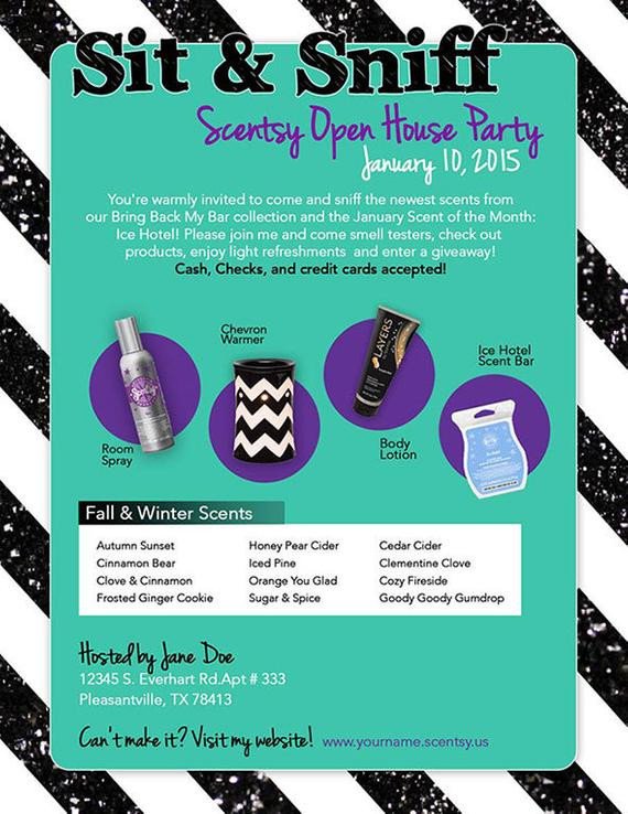 Scentsy Party Invitation Template Scentsy Party Invitation Purple &amp; Green by