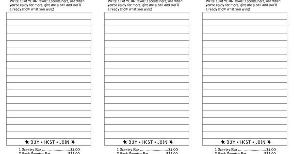 Scentsy Wish List Scentsy Business Card Templates Docstoc Docs