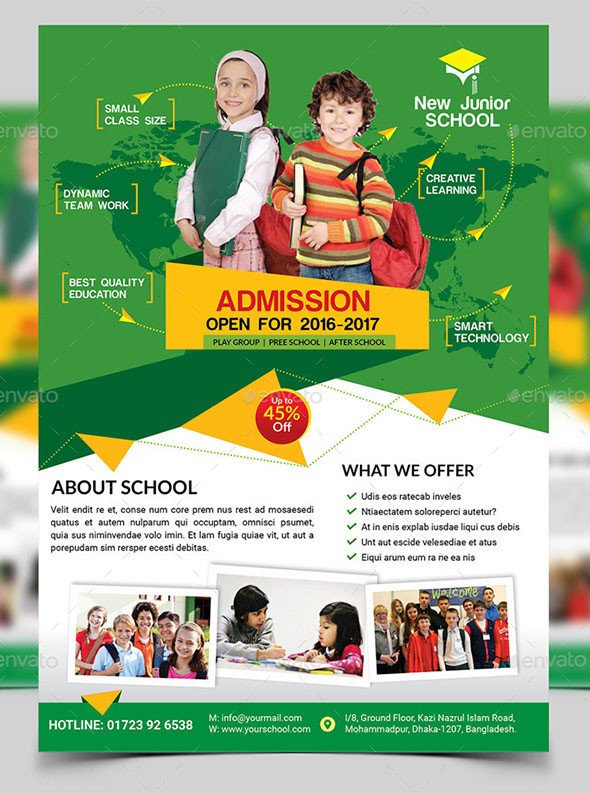 School Picture Day Flyer Template 20 Cool Flyer Templates for Kid &amp; School – Desiznworld