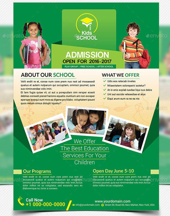 School Picture Day Flyer Template 20 Cool Flyer Templates for Kid & School – Desiznworld