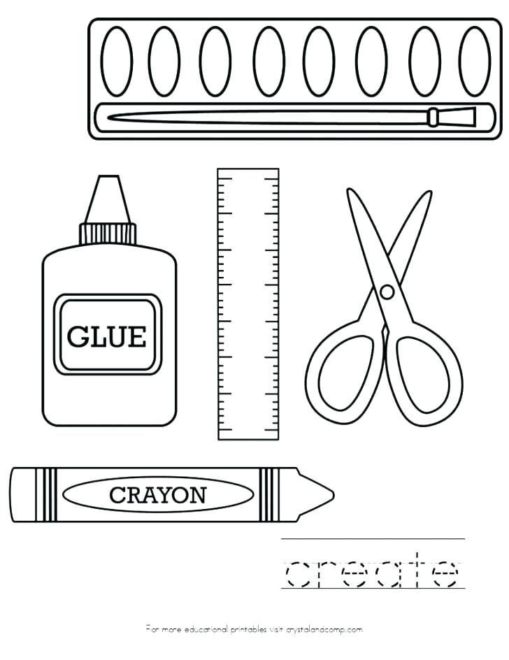 School Supplies Images to Color School Supplies Coloring Pages Printables Back to for
