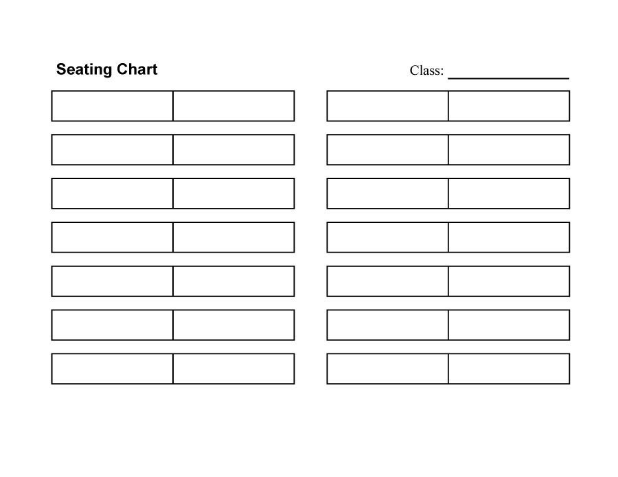 Seating Chart Template Word 40 Great Seating Chart Templates Wedding Classroom More